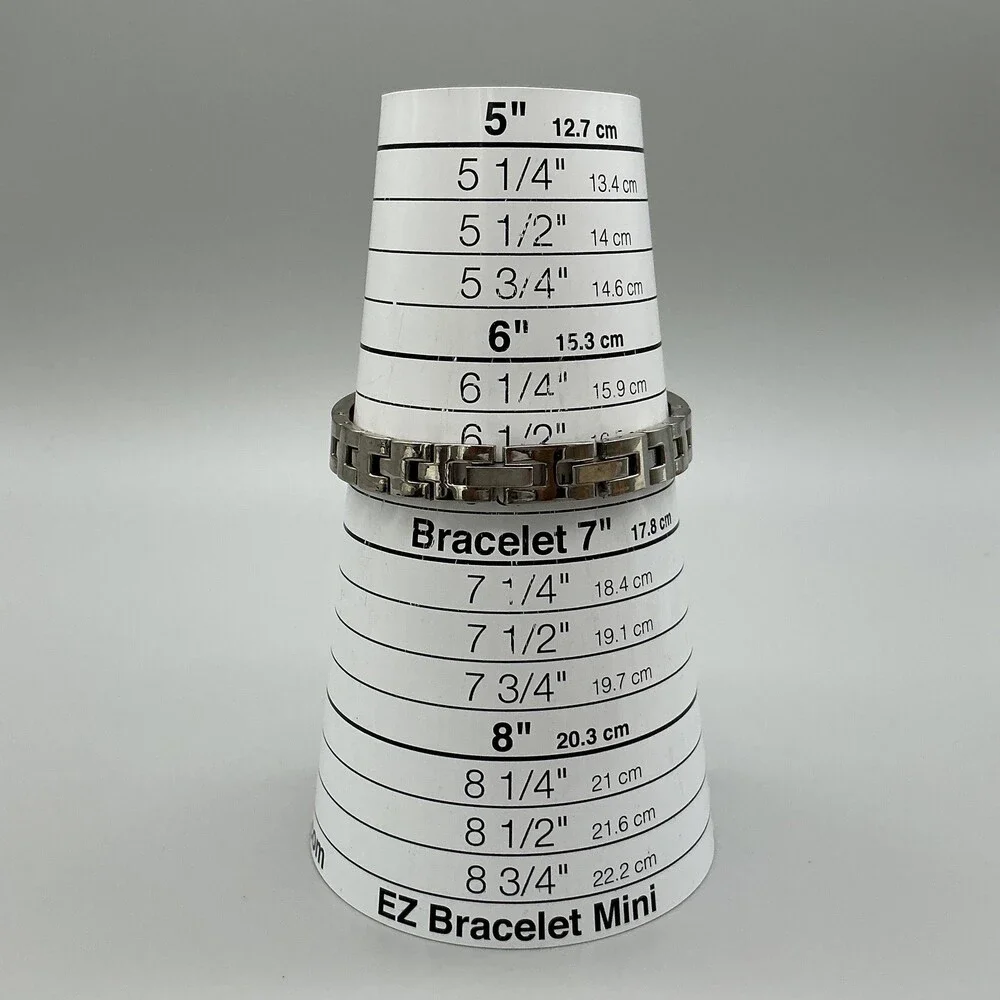 Valletta Womens Watch 24mm Silver Tone Floral Scroll Stretch Band New Battery